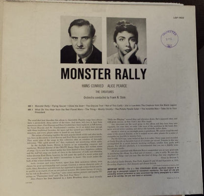 Hans Conried, Alice Pearce : Monster Rally (LP,Album,Stereo)