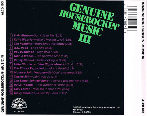 Various : Genuine Houserockin' Music III (Sampler)
