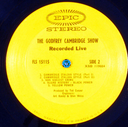 Godfrey Cambridge : The Godfrey Cambridge Show: Recorded Live At The Aladdin, Las Vegas (LP)