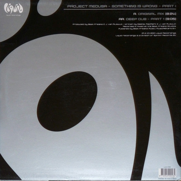 Project Medusa : Something Is Wrong - Part I (12",45 RPM)