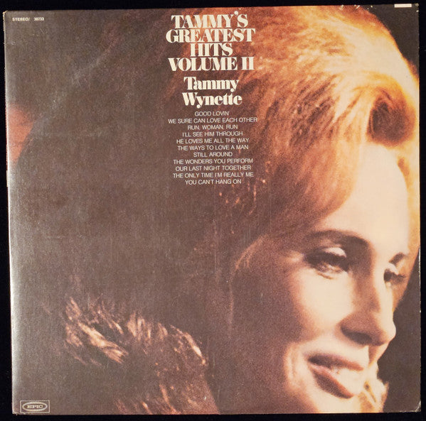 Tammy Wynette : Tammy's Greatest Hits, Volume II (LP,Compilation,Reissue)