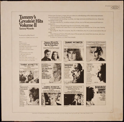Tammy Wynette : Tammy's Greatest Hits, Volume II (LP,Compilation,Reissue)