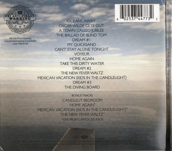 Elton John : The Diving Board (Album,Deluxe Edition)