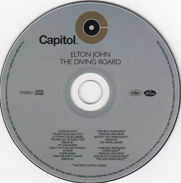 Elton John : The Diving Board (Album,Deluxe Edition)