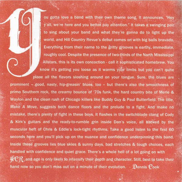 Hill Country Revue : Make A Move (Album)