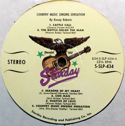 Kenny Roberts (2) : Country Music Singing Sensation (LP,Album)