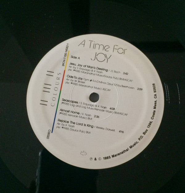 Steve Erquiaga / Wayne Brasel / Kenneth Nash : A Time For Joy (Reflections In Guitar) (LP,Album,Stereo)