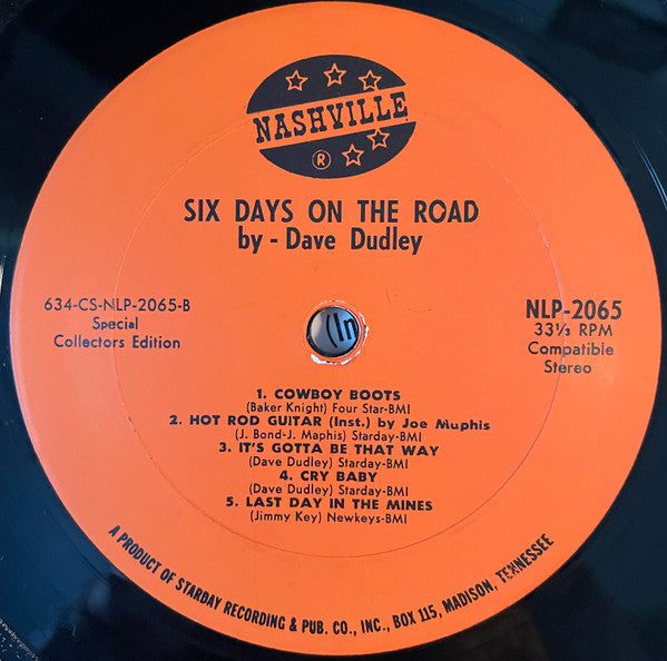 Dave Dudley : Six Days On The Road (LP)