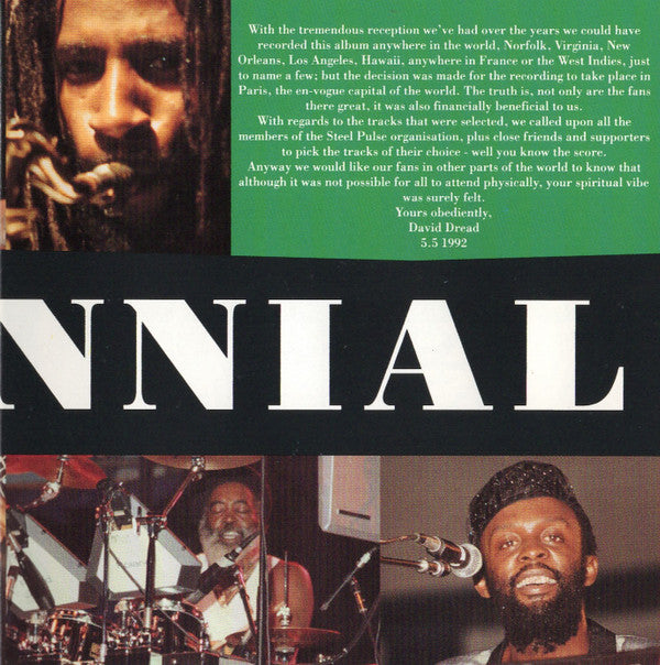 Steel Pulse : Rastafari Centennial - Live In Paris - Elysee Montmartre (Album)