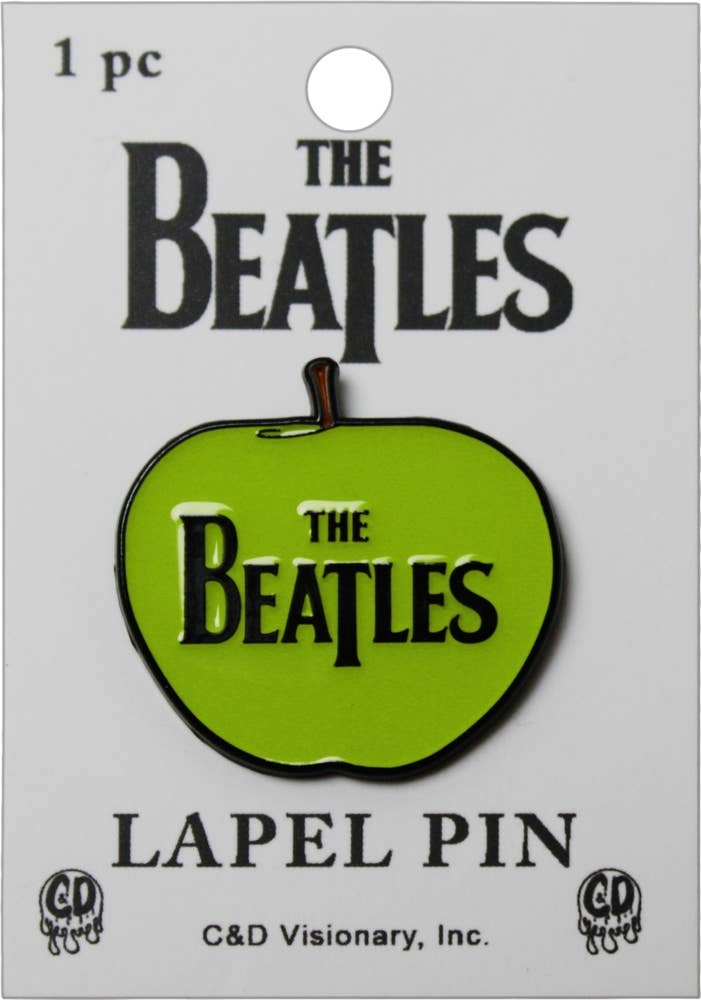 Enamel Pin - The Beatles - Green Apple With Logo