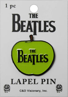 Enamel Pin - The Beatles - Green Apple With Logo