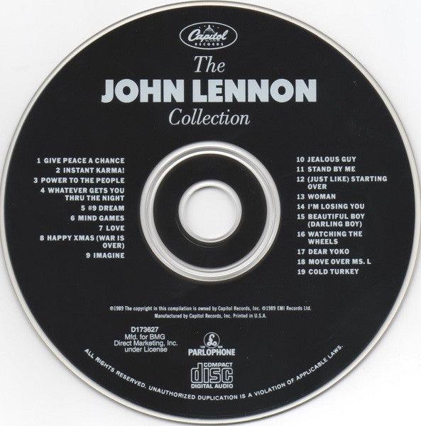 John Lennon : The John Lennon Collection (Compilation,Club Edition,Reissue)