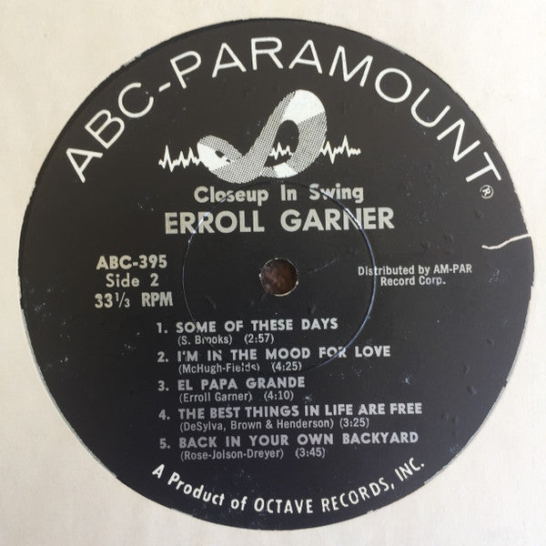 Erroll Garner : Closeup In Swing (LP,Album,Mono)