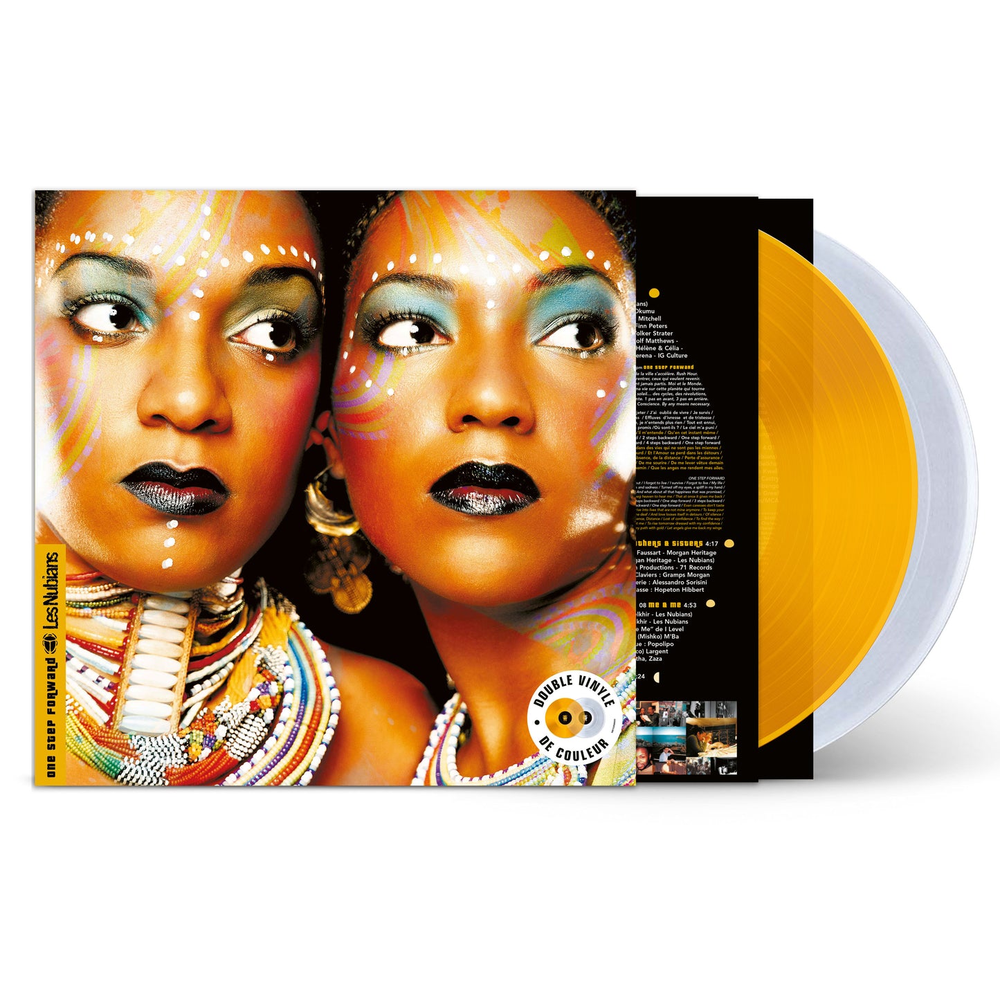 Les Nubians - One Step Forward (SYEOR 2026, 2LP White and Orange Vinyl) UPC: 5021732634351