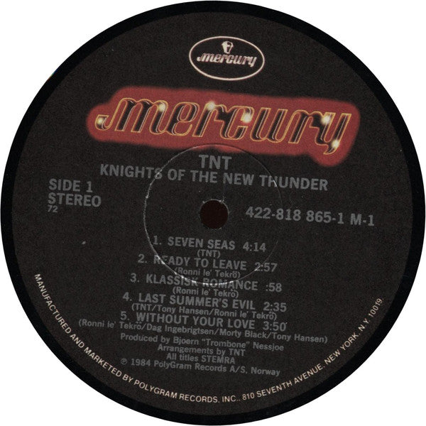 TNT (15) : Knights Of The New Thunder (LP,Album)