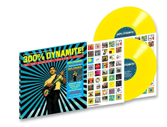 Soul Jazz Records Presents - 300% Dynamite Ska Soul Rocksteady Funk And Dub In Jamaica (RSD 2024, 2LP Yellow Vinyl) UPC: 5026328005430