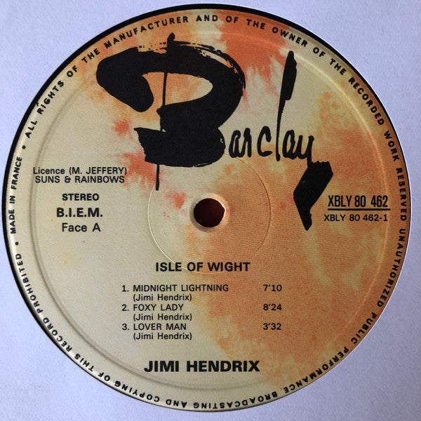 Jimi Hendrix : Isle Of Wight (LP,Album)