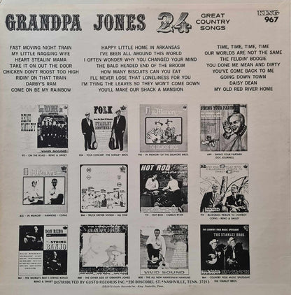 Grandpa Jones : 24 Great Country Songs That Will Live Forever (LP,Compilation)