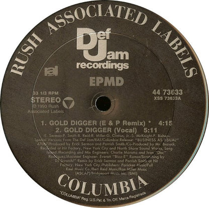 EPMD : Gold Digger (12",33 ⅓ RPM,Stereo)