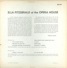 Ella Fitzgerald : Ella Fitzgerald At The Opera House (LP,Album,Mono)