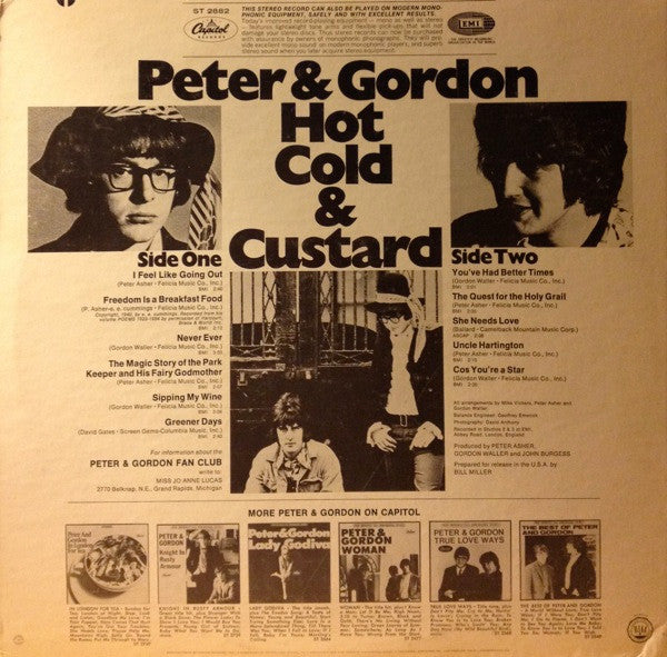 Peter & Gordon : Hot Cold & Custard (LP,Album)