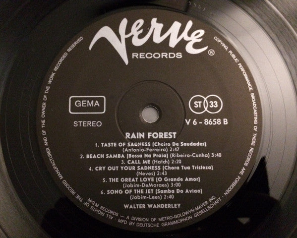 Walter Wanderley : Rain Forest (LP,Album,Stereo)
