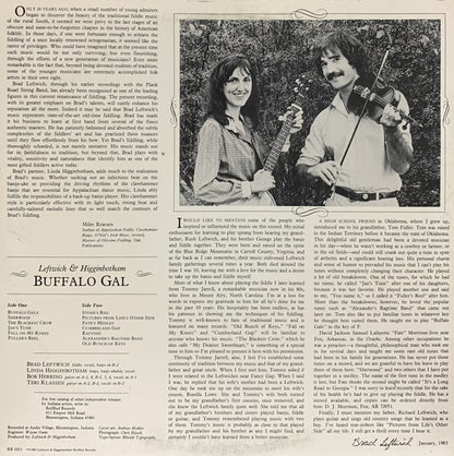 Leftwich & Higginbotham : Buffalo Gal (LP)