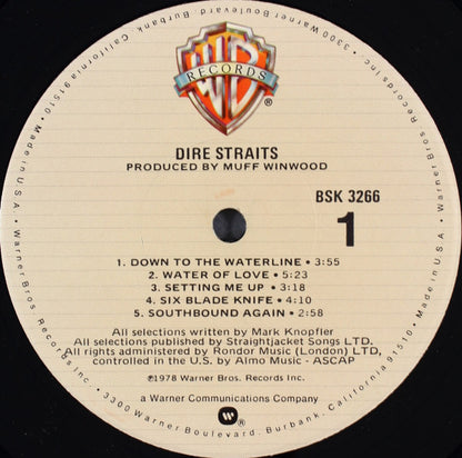 Dire Straits : Dire Straits (LP,Album)