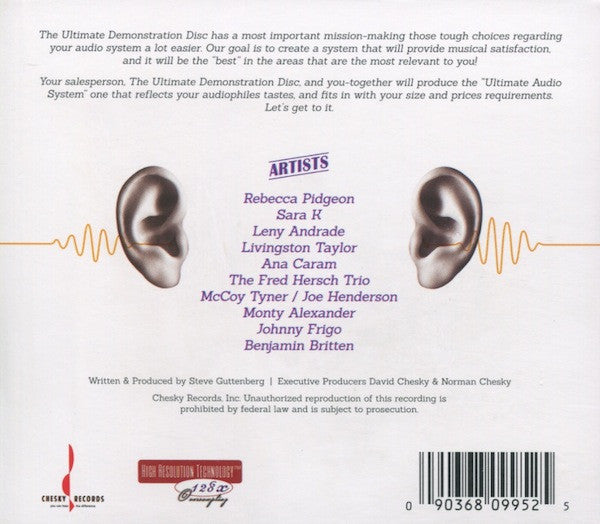 Various : The Ultimate Demonstration Disc (The Chesky Guide To Critical Listening) (Compilation)