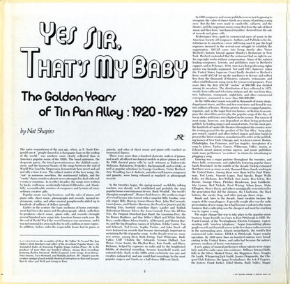 Various : Yes Sir, That's My Baby (The Golden Years Of Tin Pan Alley 1920-1929) (LP,Compilation)
