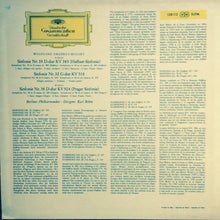 Wolfgang Amadeus Mozart ‧ Karl Böhm, Berliner Philharmoniker : Symphonien Nr. 35 "Haffner" / Nr. 32 G-dur (in G Major) / Nr. 38 "Prager" (LP,Repress,Stereo)