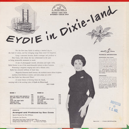 Eydie Gormé : Eydie In Dixie-Land (LP,Album,Mono)