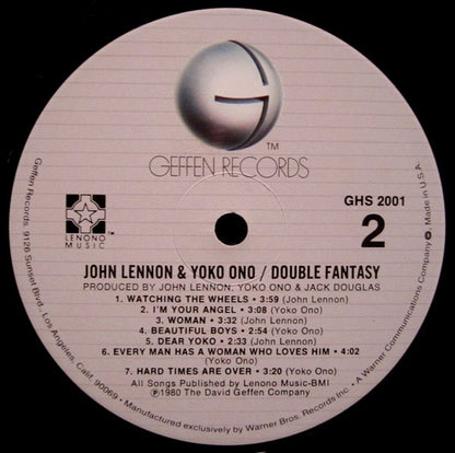 John Lennon & Yoko Ono : Double Fantasy (LP,Album)