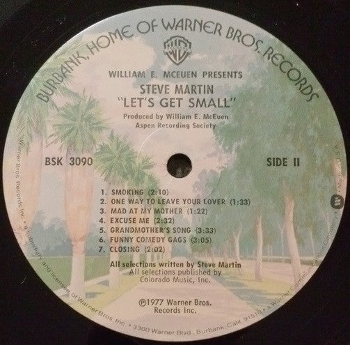 Steve Martin (2) : Let's Get Small (LP,Album)