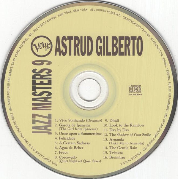 Astrud Gilberto : Verve Jazz Masters 9 (Compilation)