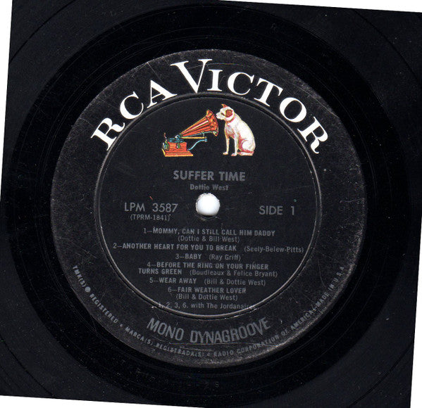 Dottie West : Suffer Time (LP,Album,Mono)