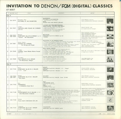 Various : Invitation To Denon / PCM Digital Classics (LP,Sampler)