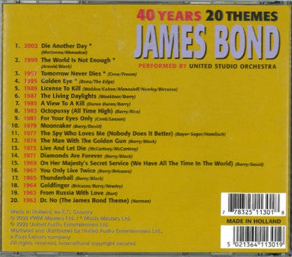 United Studio Orchestra : 40 Years James Bond 20 Themes (Album)