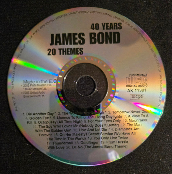 United Studio Orchestra : 40 Years James Bond 20 Themes (Album)