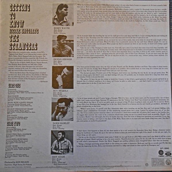 Strangers (5), The : Getting To Know Merle Haggard's Strangers (LP,Album,Stereo)
