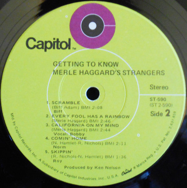 Strangers (5), The : Getting To Know Merle Haggard's Strangers (LP,Album,Stereo)