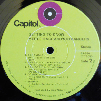 Strangers (5), The : Getting To Know Merle Haggard's Strangers (LP,Album,Stereo)