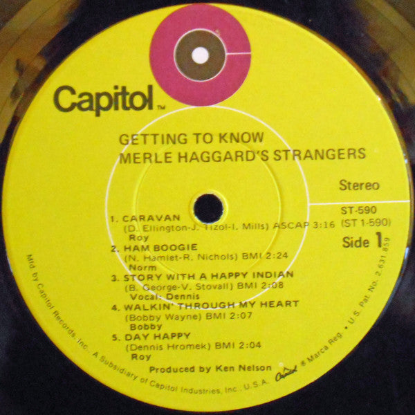 Strangers (5), The : Getting To Know Merle Haggard's Strangers (LP,Album,Stereo)