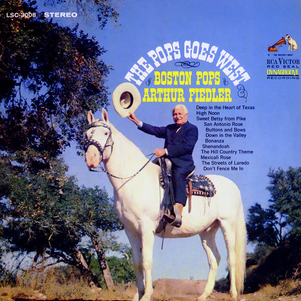 Boston Pops Orchestra, The, Arthur Fiedler : The Pops Goes West (LP,Album,Stereo)