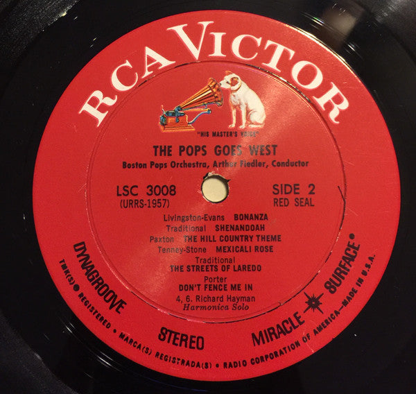 Boston Pops Orchestra, The, Arthur Fiedler : The Pops Goes West (LP,Album,Stereo)