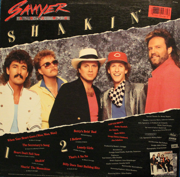 Sawyer Brown : Shakin' (LP,Album)