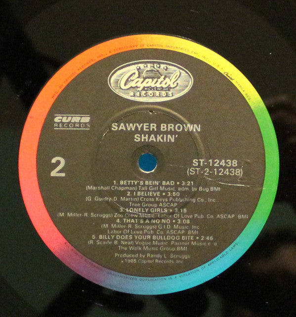 Sawyer Brown : Shakin' (LP,Album)