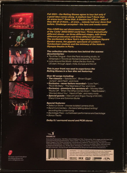 Rolling Stones, The : Four Flicks (DVD-Video,Multichannel,NTSC)