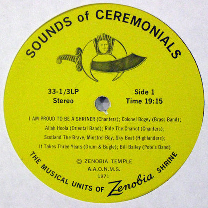 Musical Units Of Zenobia Shrine, The : Sounds Of Ceremonials (LP)