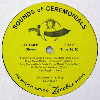 Musical Units Of Zenobia Shrine, The : Sounds Of Ceremonials (LP)